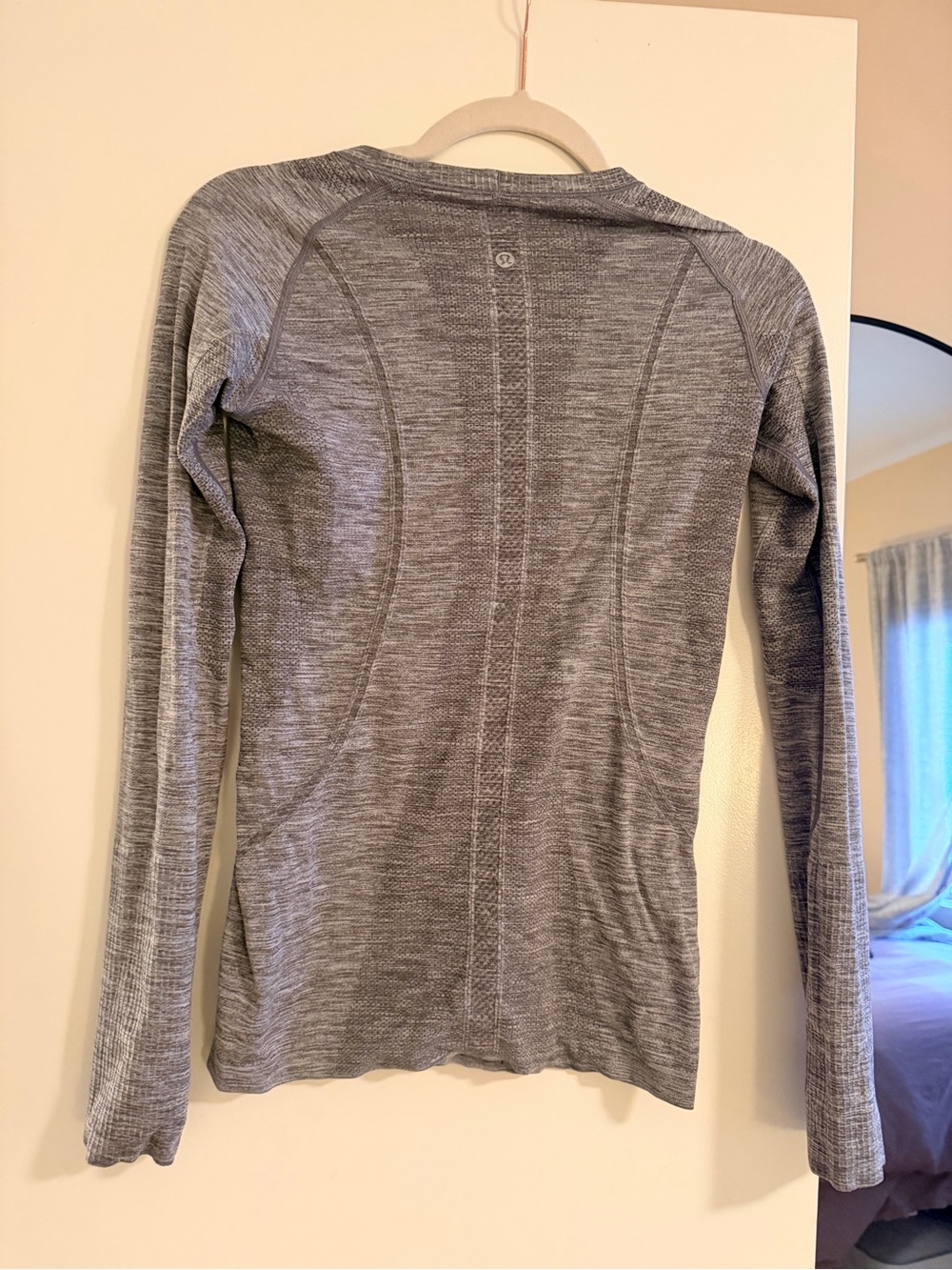 lululemon athletica Heather gray Swifty Tech Athletic Top